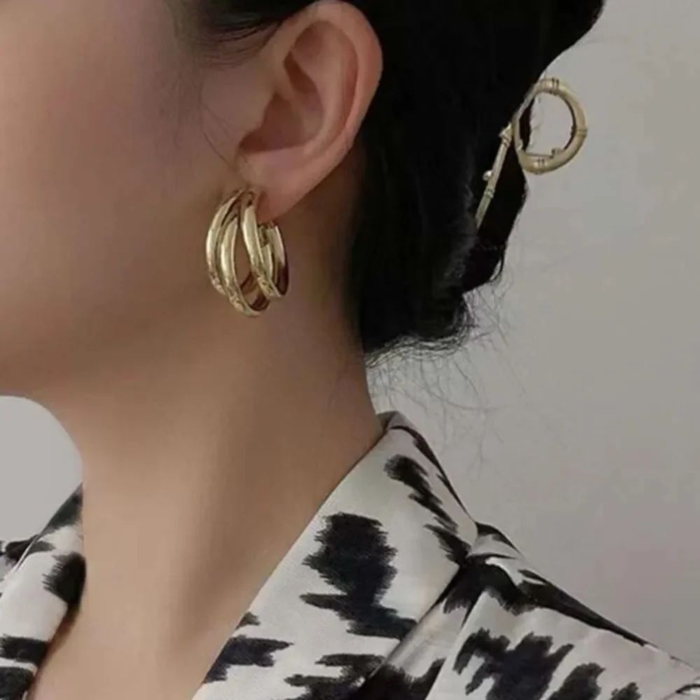 3for$20 Minimalist Layered Cuff Hoop Earrings